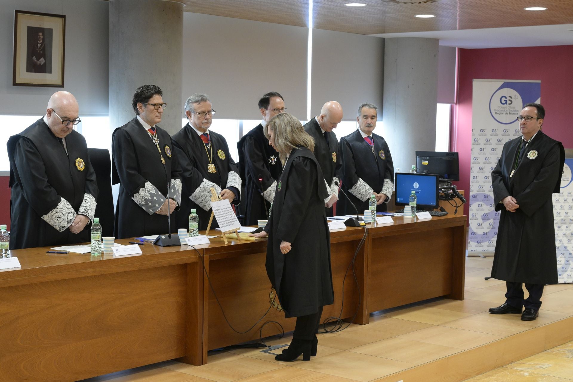 Las imágenes del homenaje al presidente del TSJ de la Región de Murcia