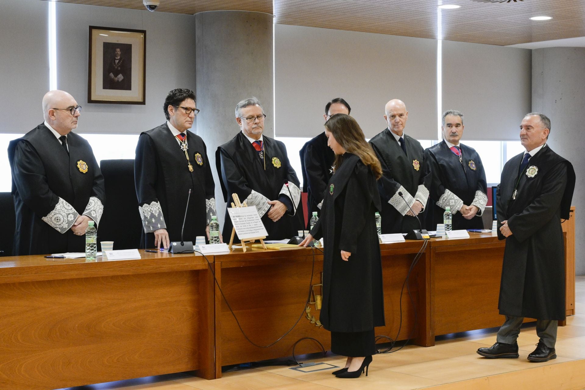 Las imágenes del homenaje al presidente del TSJ de la Región de Murcia