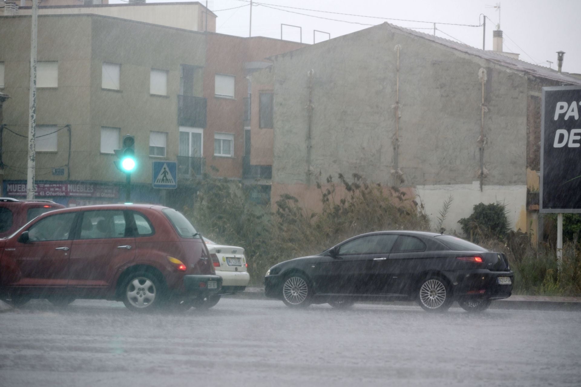 Las imágenes de la tromba de agua que ha afectado a la Región de Murcia este viernes