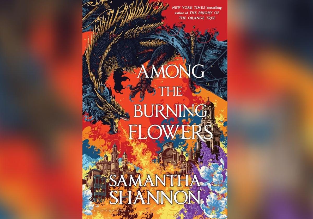 La portada de 'Among the Burning Fowers' de Samantha Shannon.