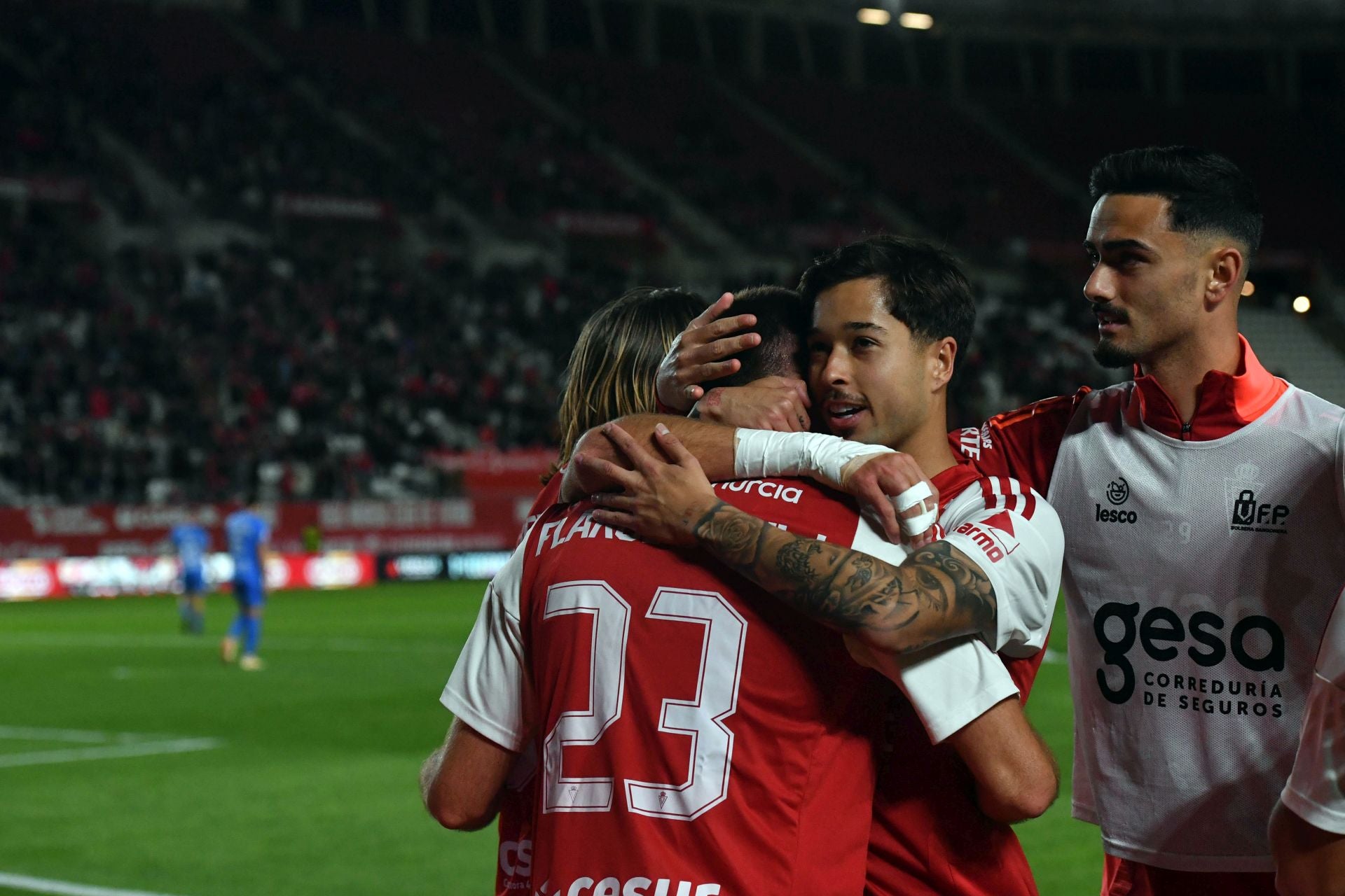 La victoria del Real Murcia frente al Fuenlabrada, en imágenes