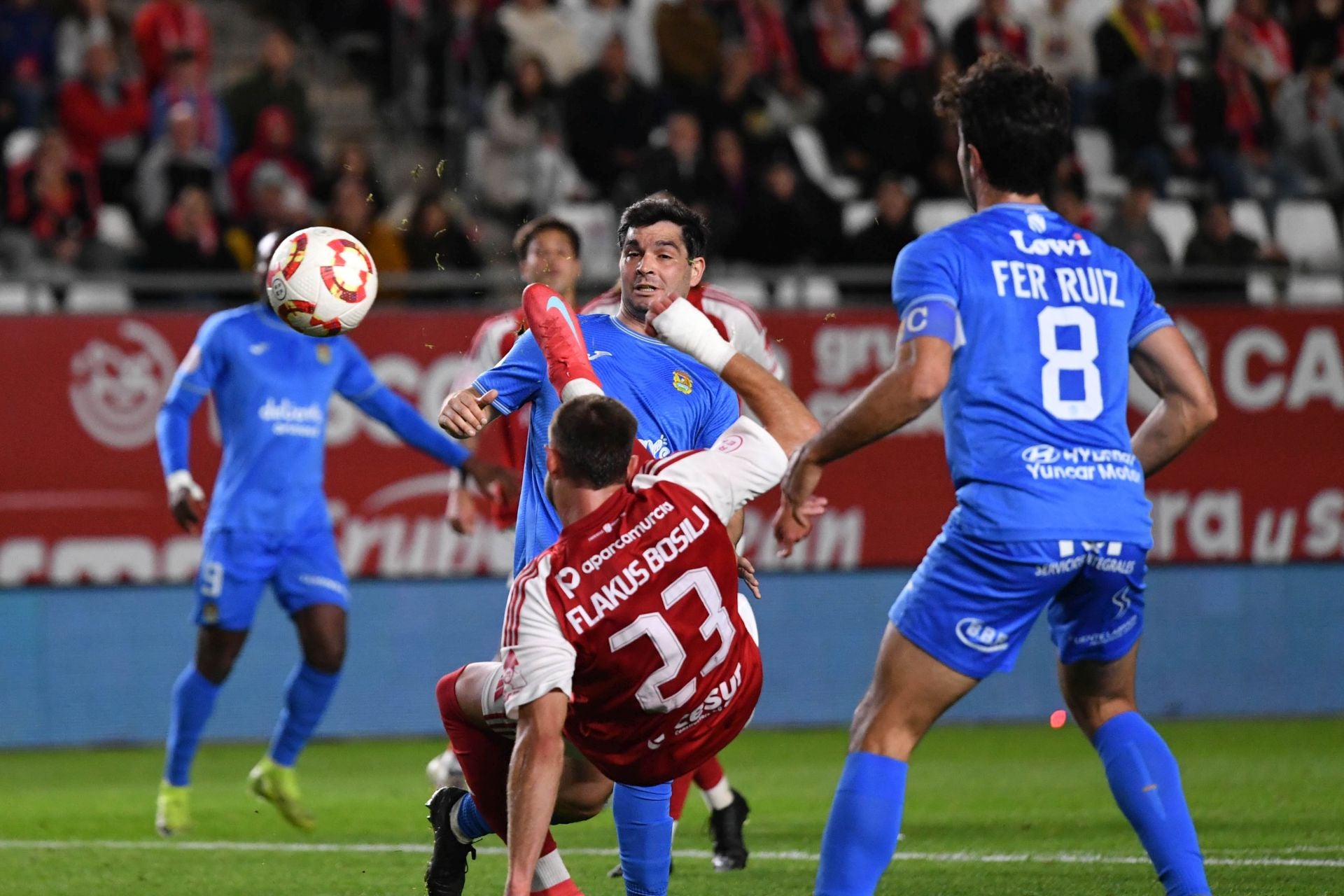 La victoria del Real Murcia frente al Fuenlabrada, en imágenes