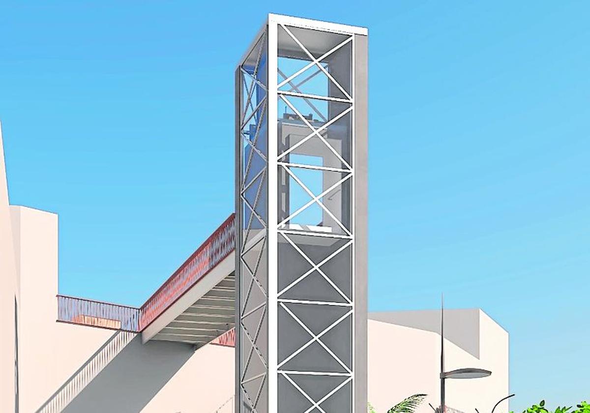 Proyecto de ascensor panorámico en Puerto de Mazarrón.