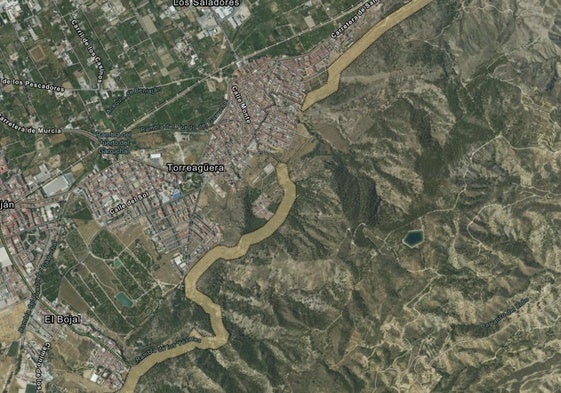 Mapa de la zona en el geoportal del Ayuntamiento de Murcia.