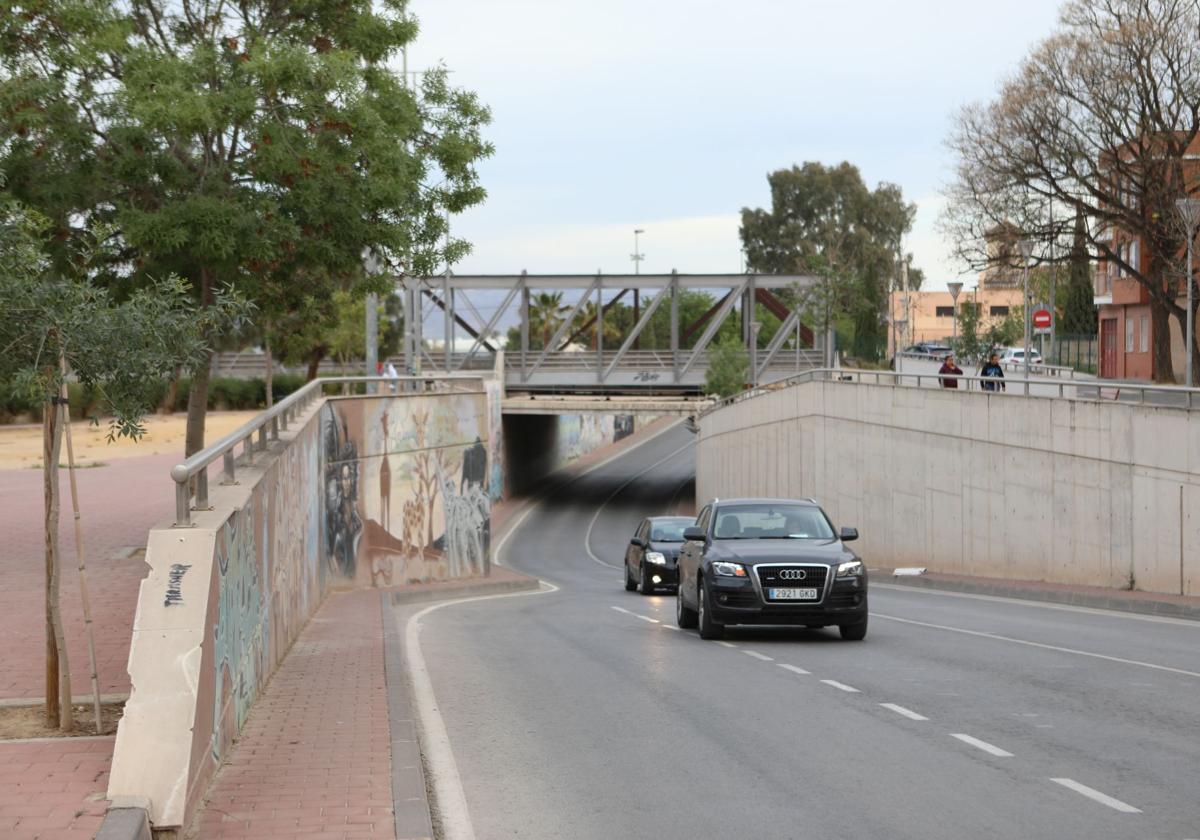 Paso inferior de vehículos en la avenida de Santa Clara, en una imagen de archivo.