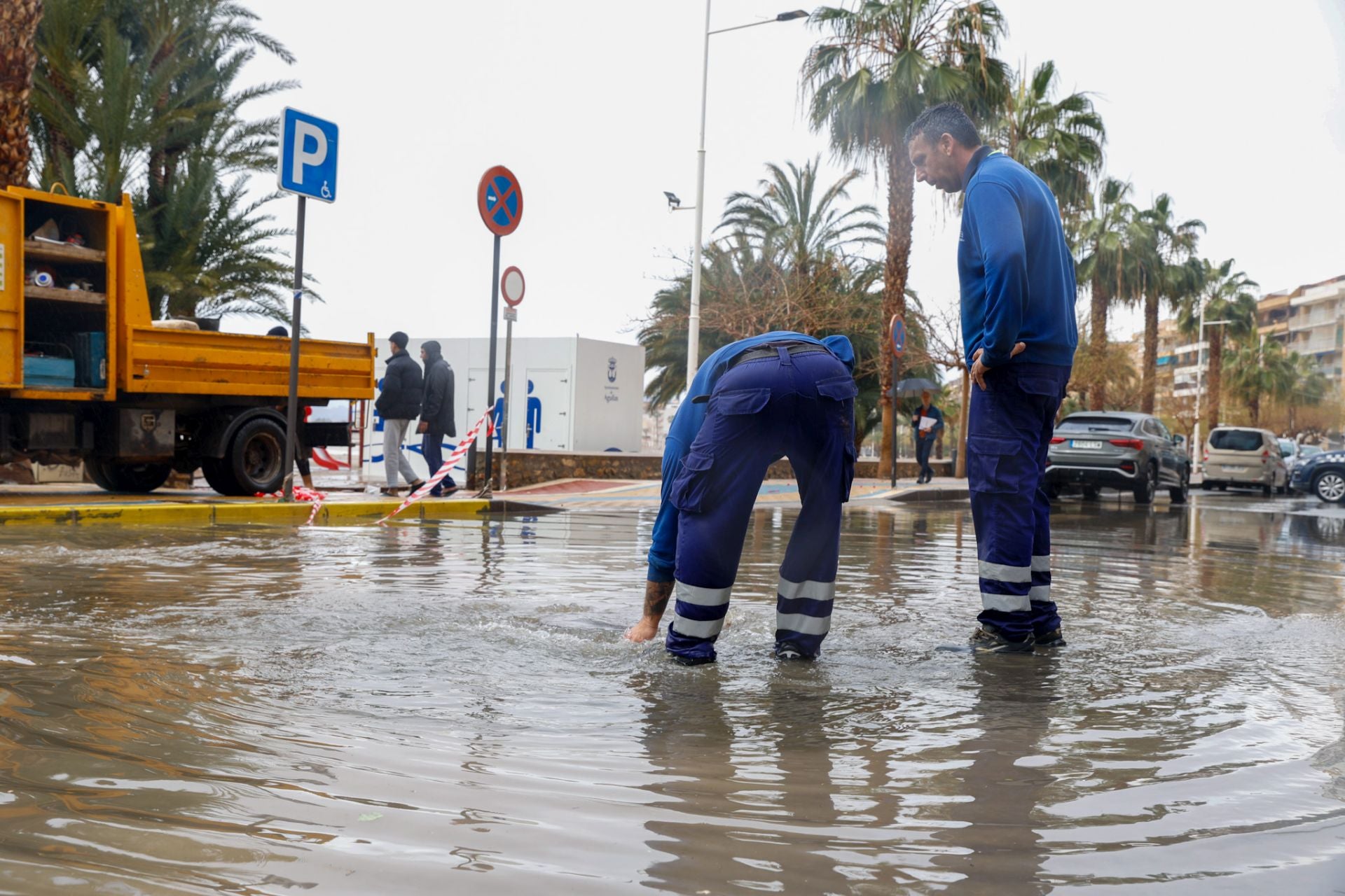 Las fuertes lluvias en Águilas, en imágenes