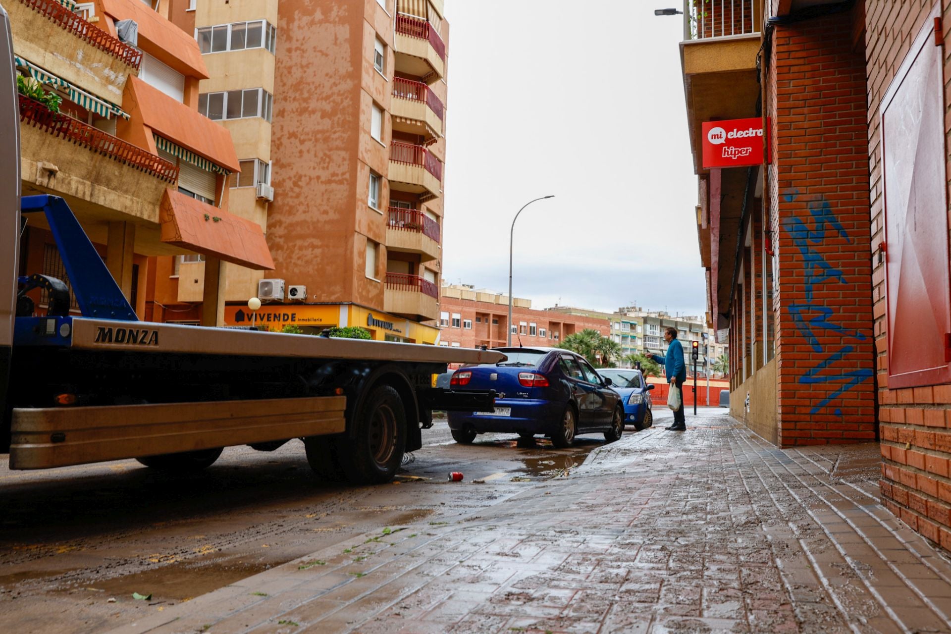 Las fuertes lluvias en Águilas, en imágenes