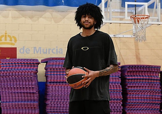 Izan Almansa, esta semana, en el CAR Región de Murcia de Los Alcázares.