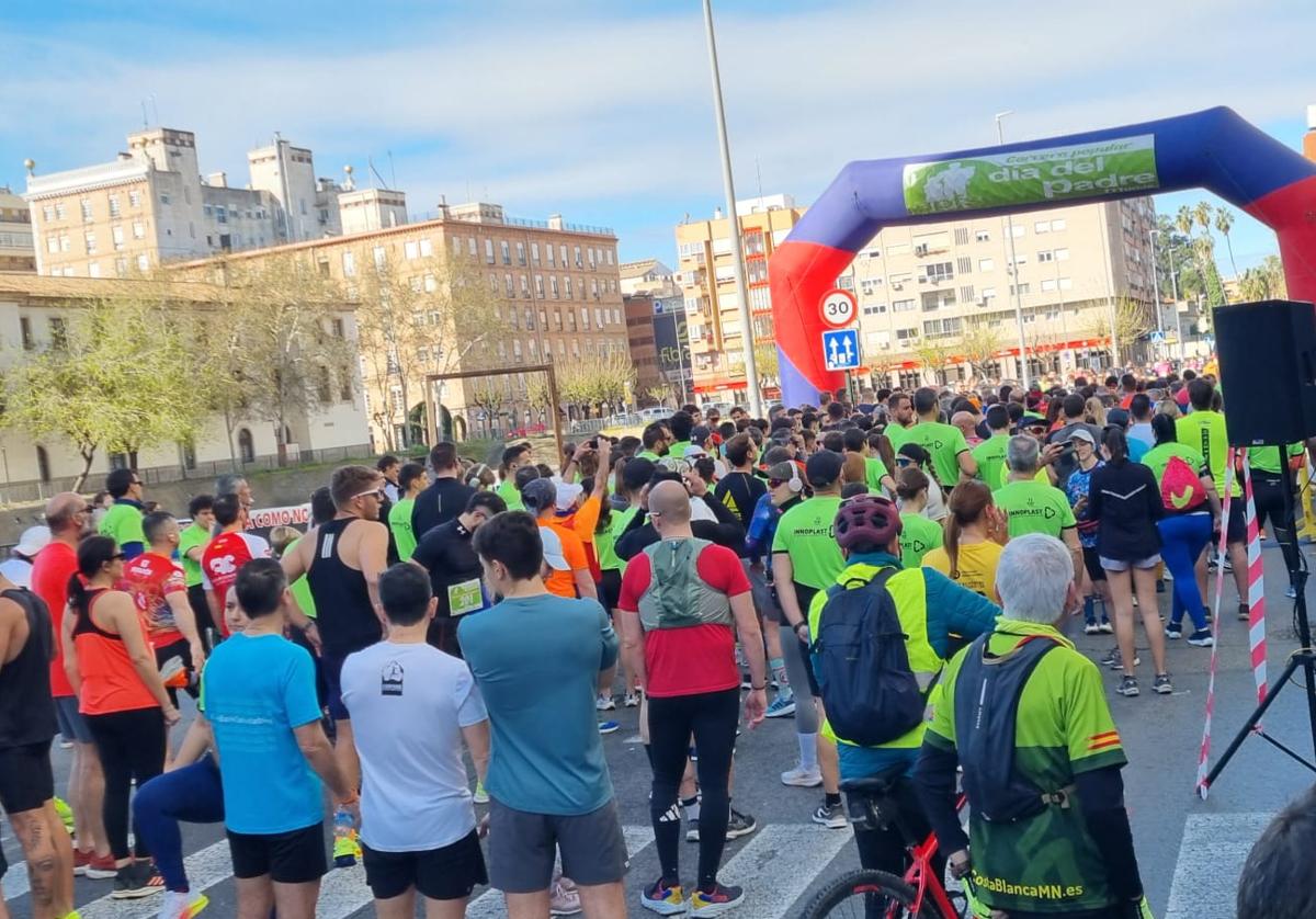 Carrera celebrada este miércoles en Murcia para reivindicar las custodias compartidas de los hijos.