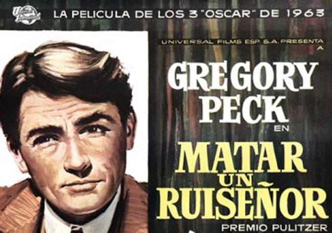 Detale del cartel de la película 'Matar un ruiseñor'.