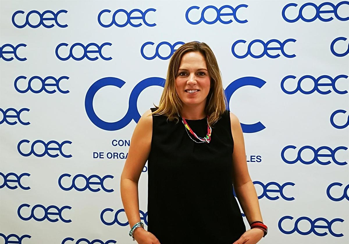 La todavía secretaria general de la COEC, Ángela de la Cruz.