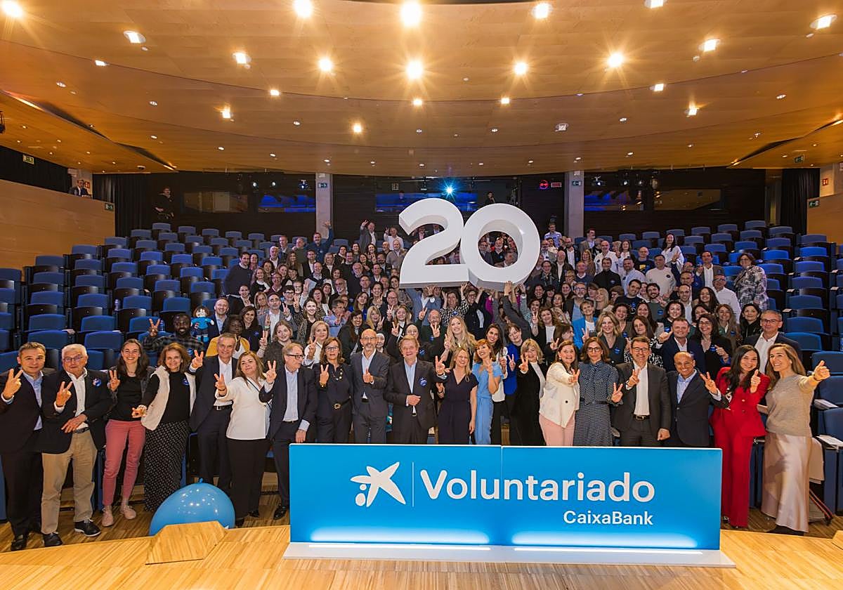 El 'Encuentro de Voluntariado CaixaBank', celebrado en el CosmoCaixa de Barcelona.