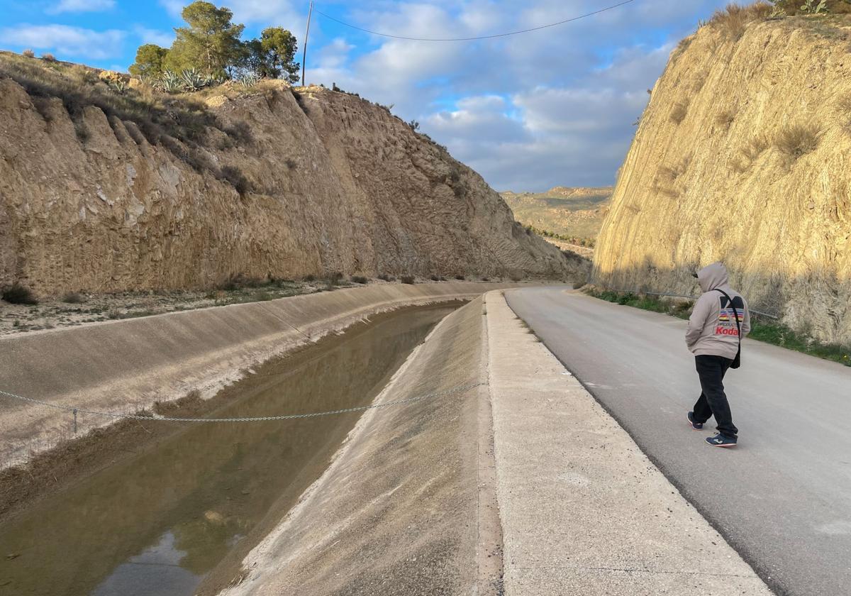 Canal del Trasvase Tajo-Segura, en la pedanía lorquina de Tercia.