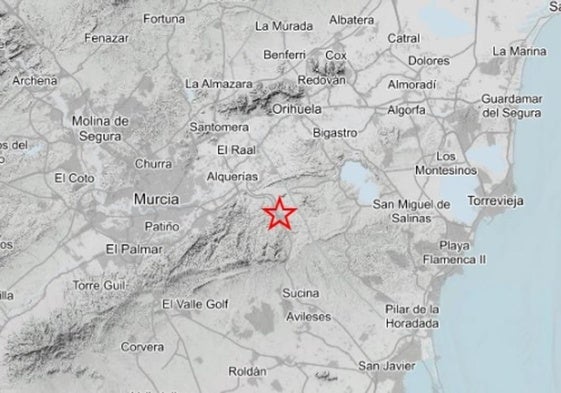Epicentro del terremoto.
