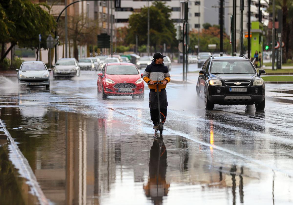 Día de tormenta en Murcia, este mes de marzo.