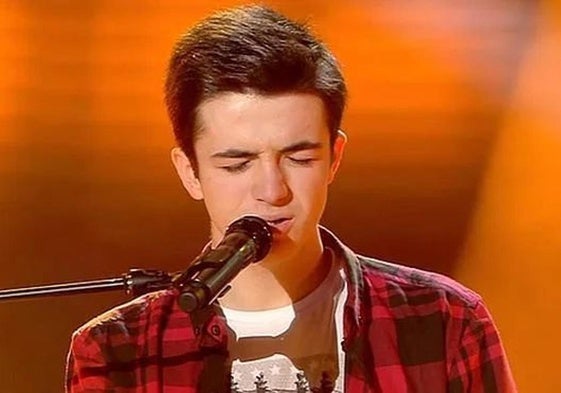Imagen del cantante Javier Erro durante su actuación en una edición pasada de La Voz Kids.