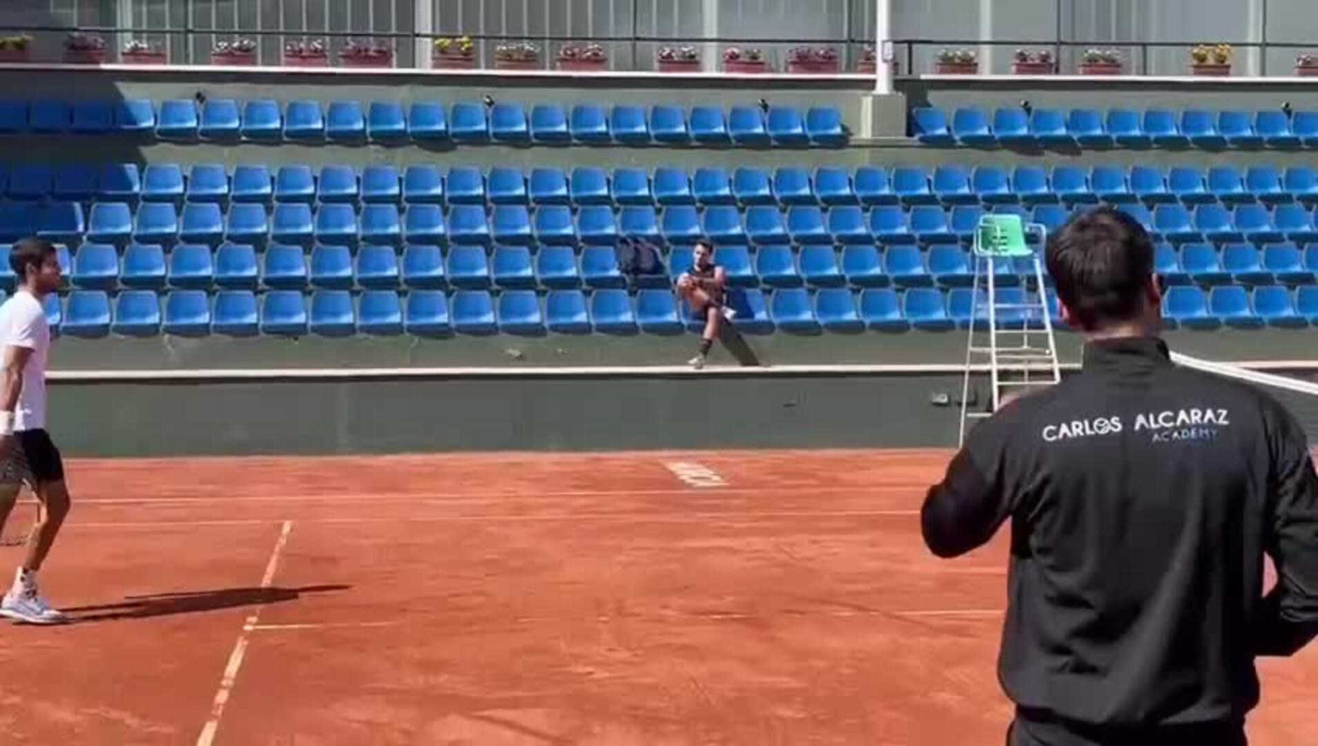 Carlos Alcaraz entrena en Murcia