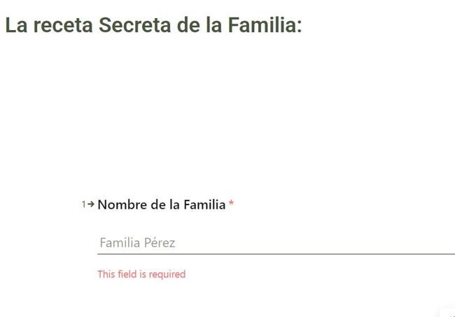 El inicio del formulario para enviar la receta al AWA.