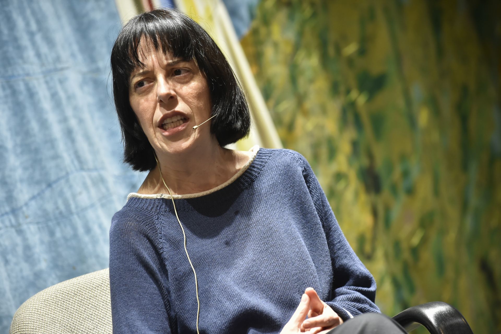En imágenes, Pilar Adón participa en el Aula de Cultura de LA VERDAD