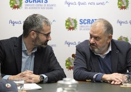 Francisco Lucas con Lucas Jiménez, este viernes, en la reunión que han mantenido.