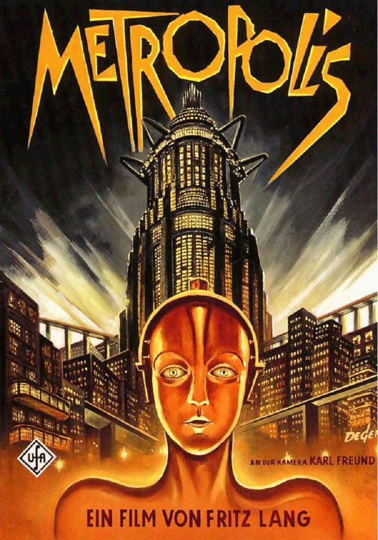 Detalle de la portada de la película 'Metrópolis'.