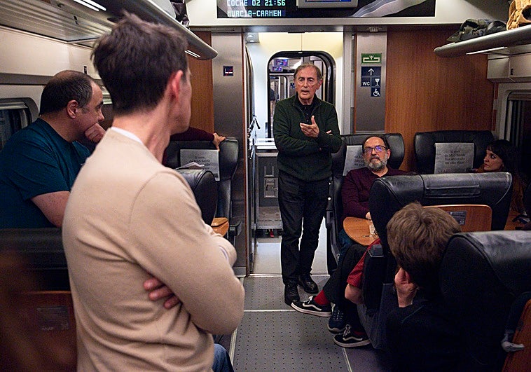 Antonio Garrido en la conferencia de clausura del Tren del Arte de LA VERDAD.