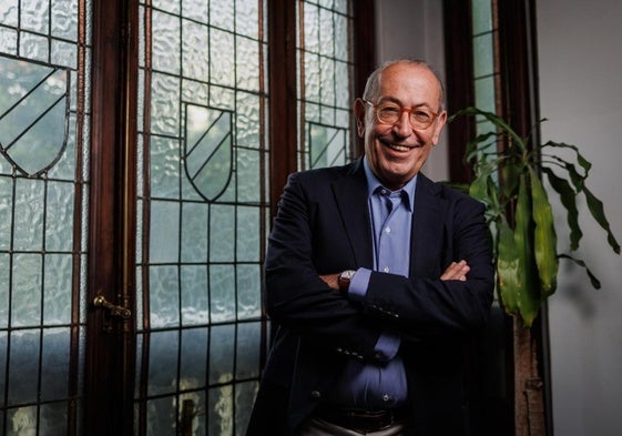 Nicolás Redondo Terreros, presidente de la asociación La España que Reúne, en una fotografía tomada tras un acto público en Madrid.