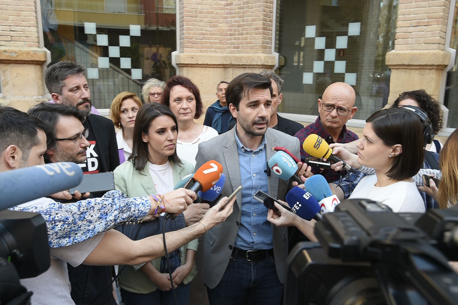 Las imágenes de Irene Montero en Murcia