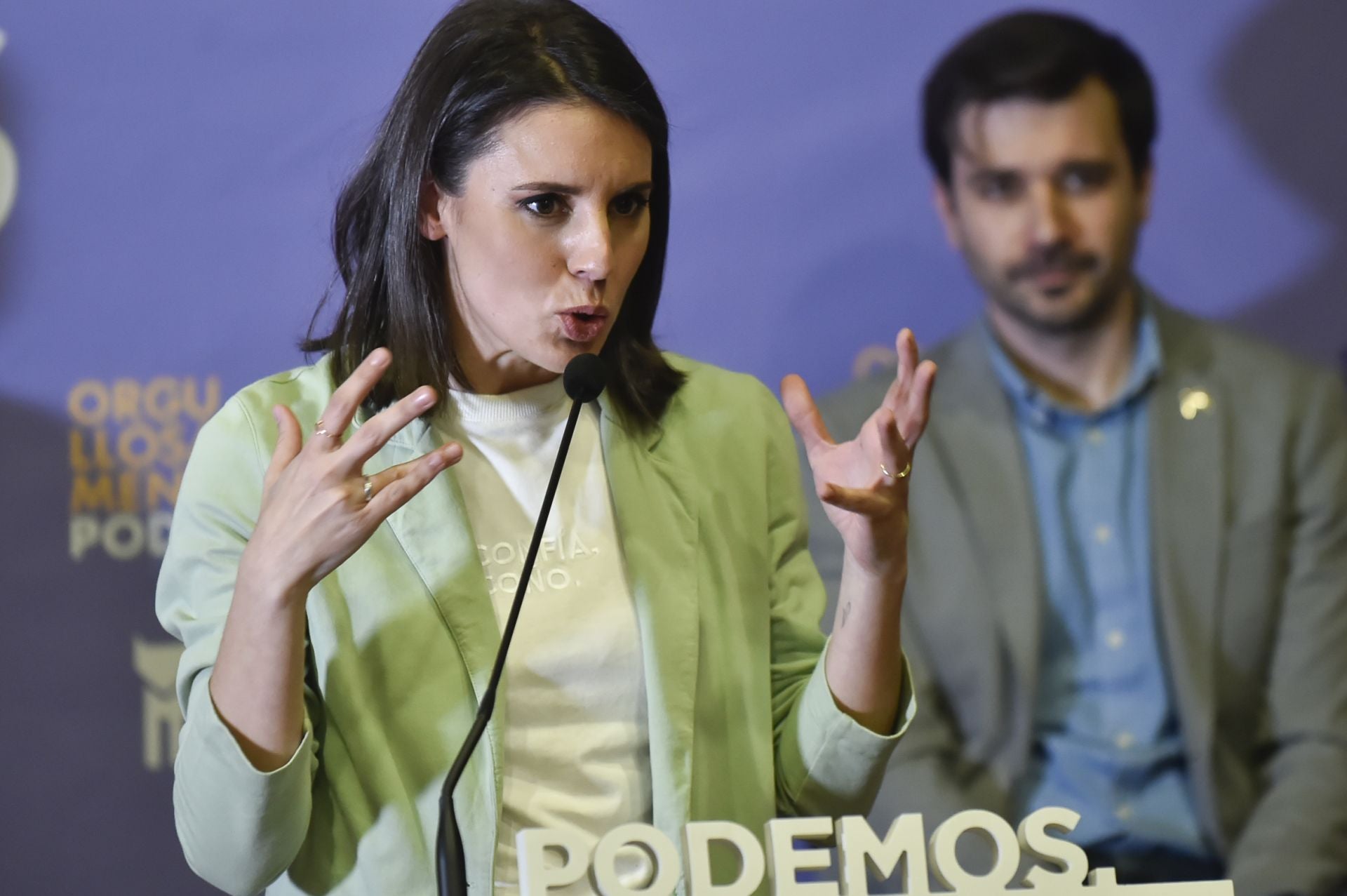 Las imágenes de Irene Montero en Murcia