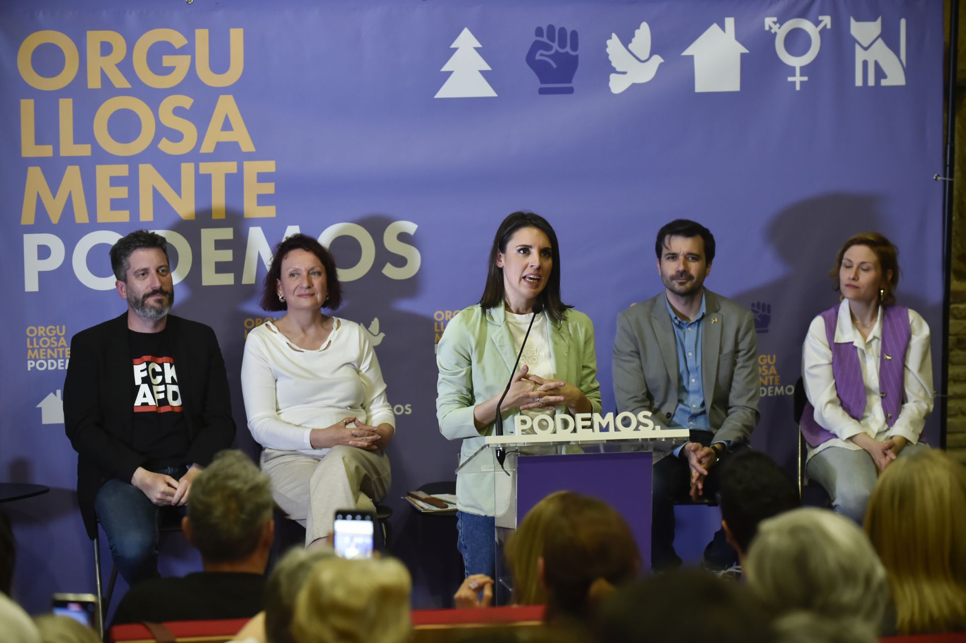 Las imágenes de Irene Montero en Murcia