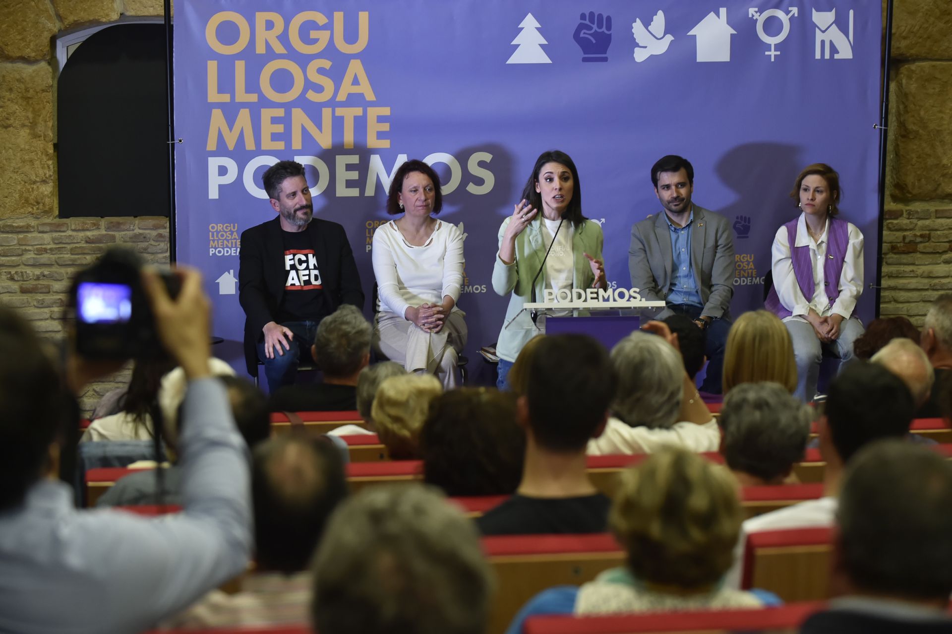 Las imágenes de Irene Montero en Murcia