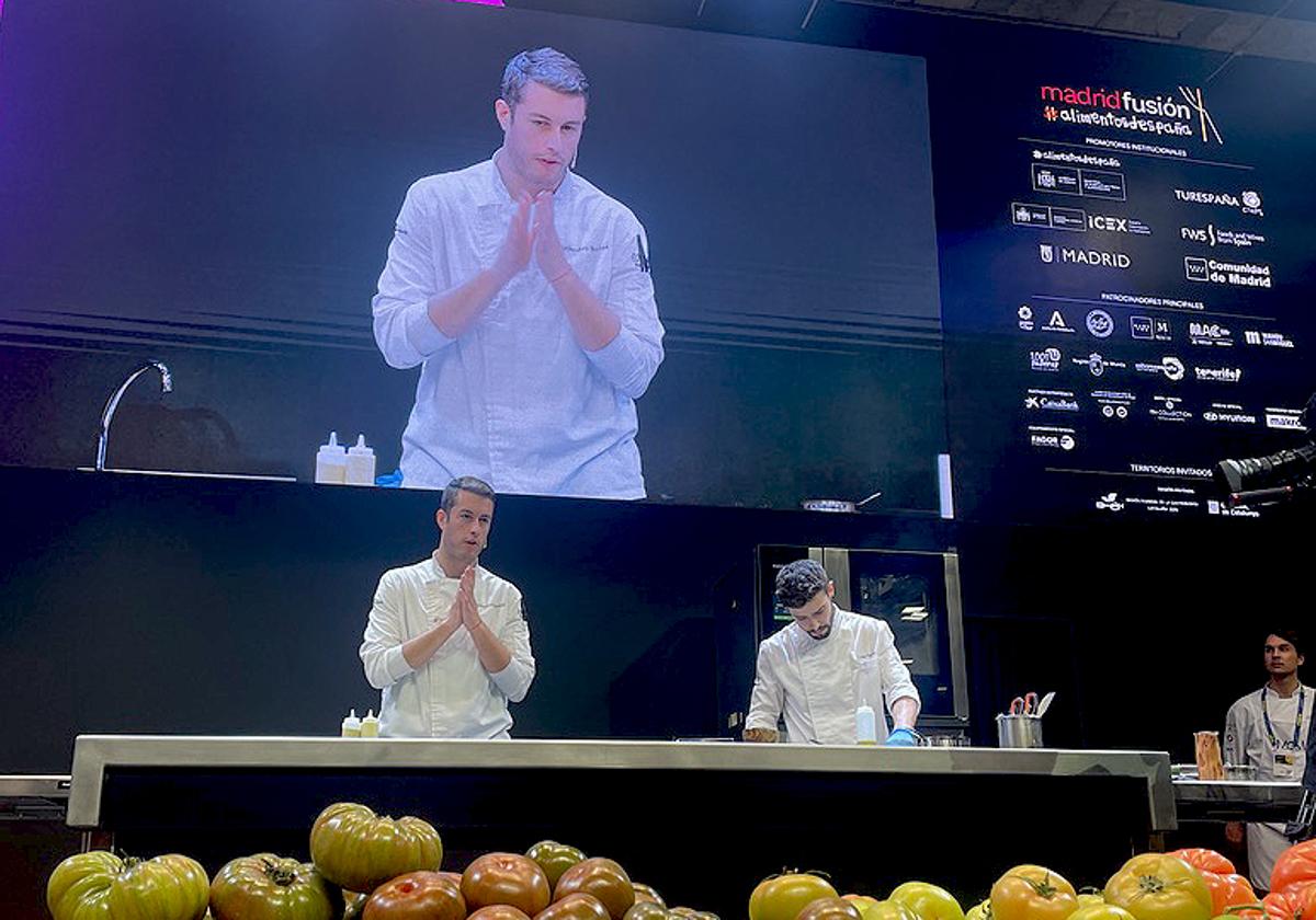 Alejandro Ibáñez, durante una ponencia en Madrid Fusión.