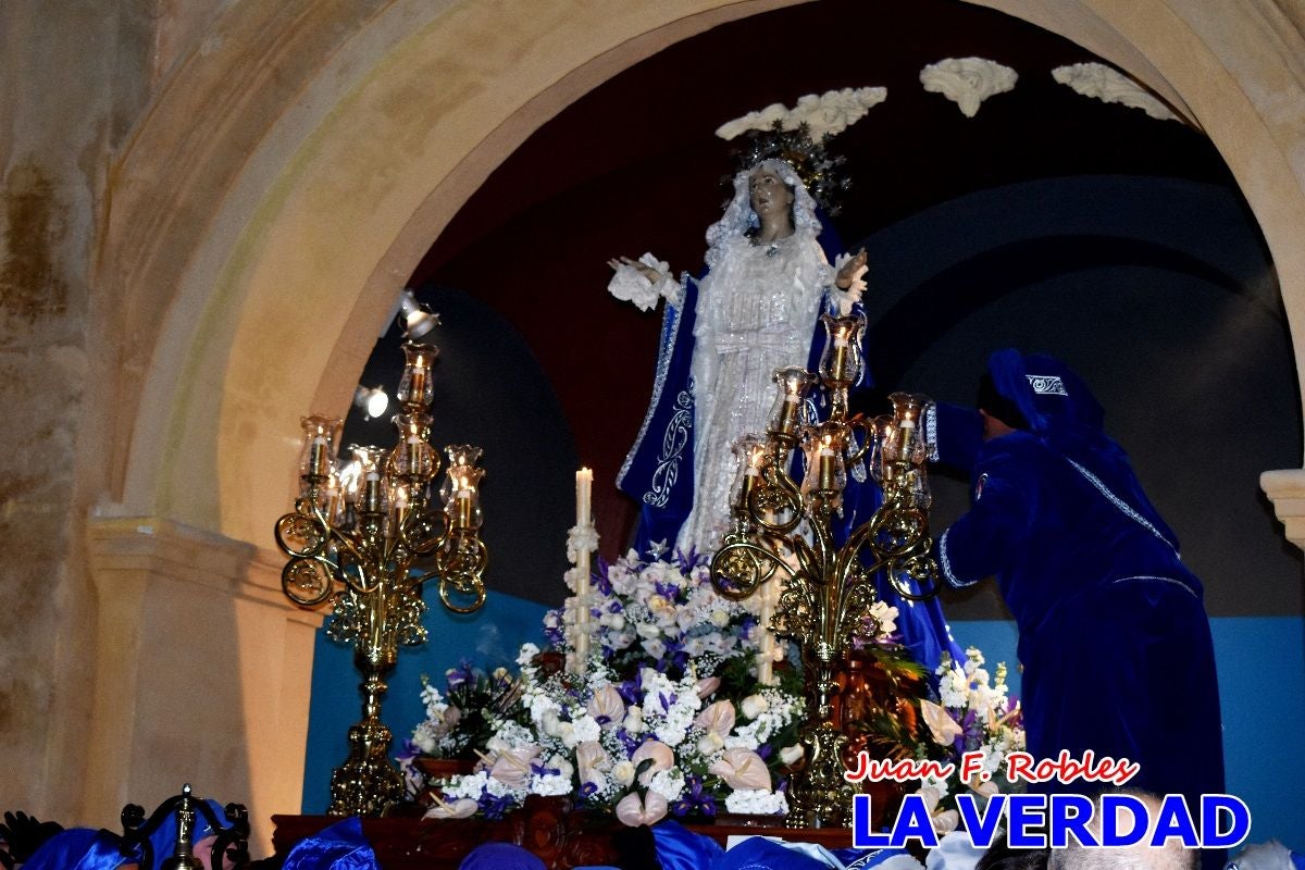 «Noche azul y de encuentros» para celebrar el Viernes de Dolores en Caravaca de la Cruz