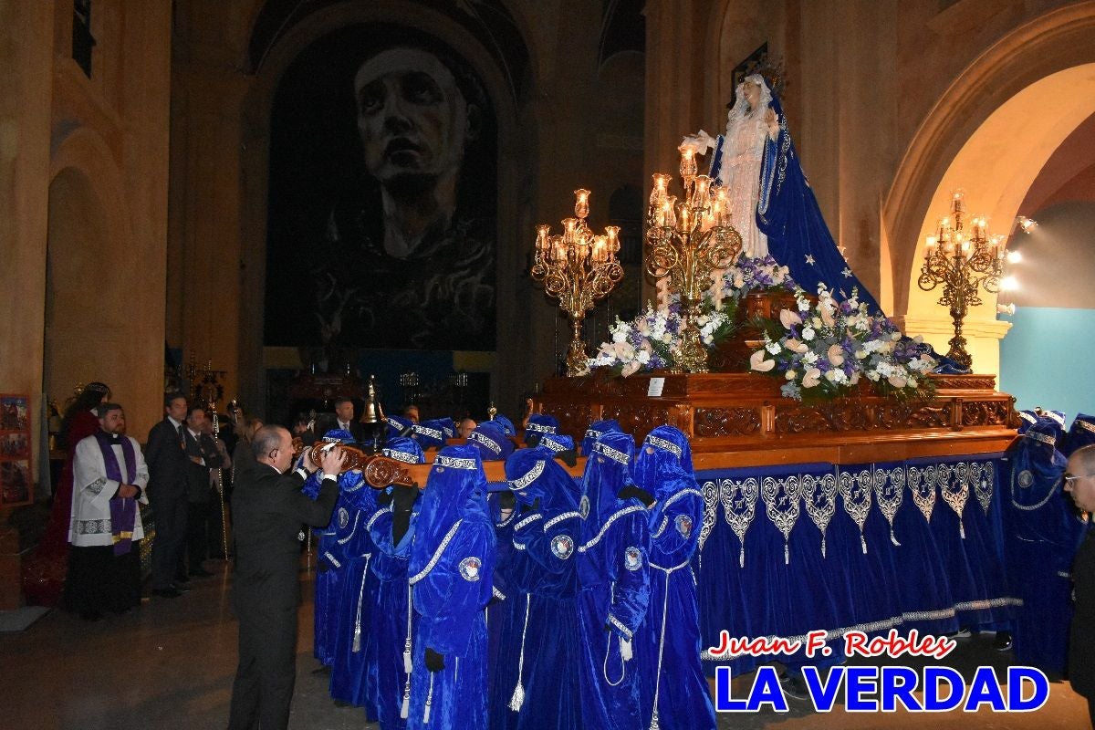 «Noche azul y de encuentros» para celebrar el Viernes de Dolores en Caravaca de la Cruz