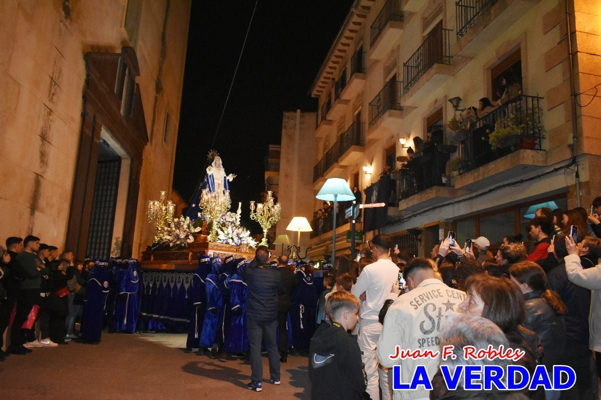 «Noche azul y de encuentros» para celebrar el Viernes de Dolores en Caravaca de la Cruz