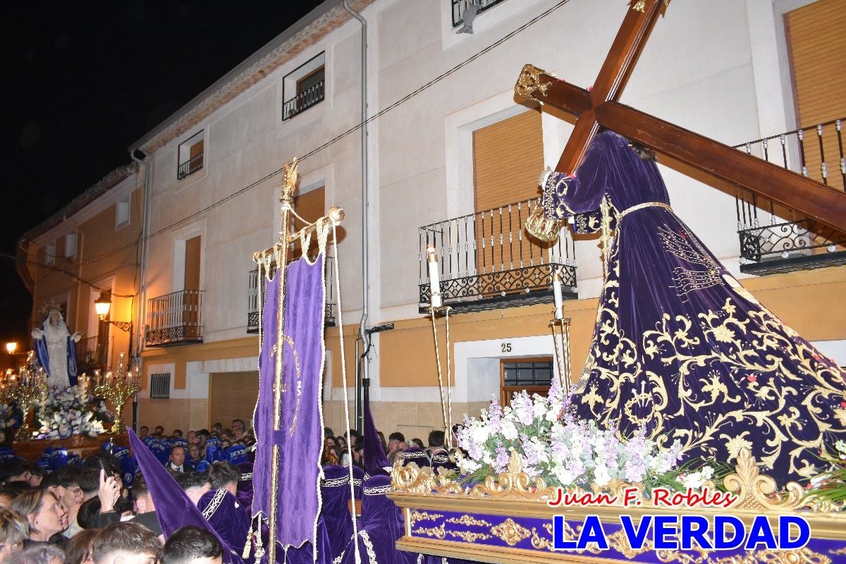 «Noche azul y de encuentros» para celebrar el Viernes de Dolores en Caravaca de la Cruz