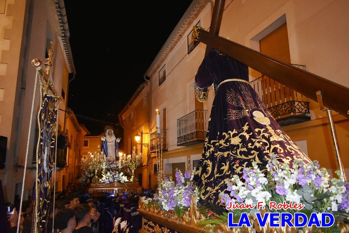 «Noche azul y de encuentros» para celebrar el Viernes de Dolores en Caravaca de la Cruz