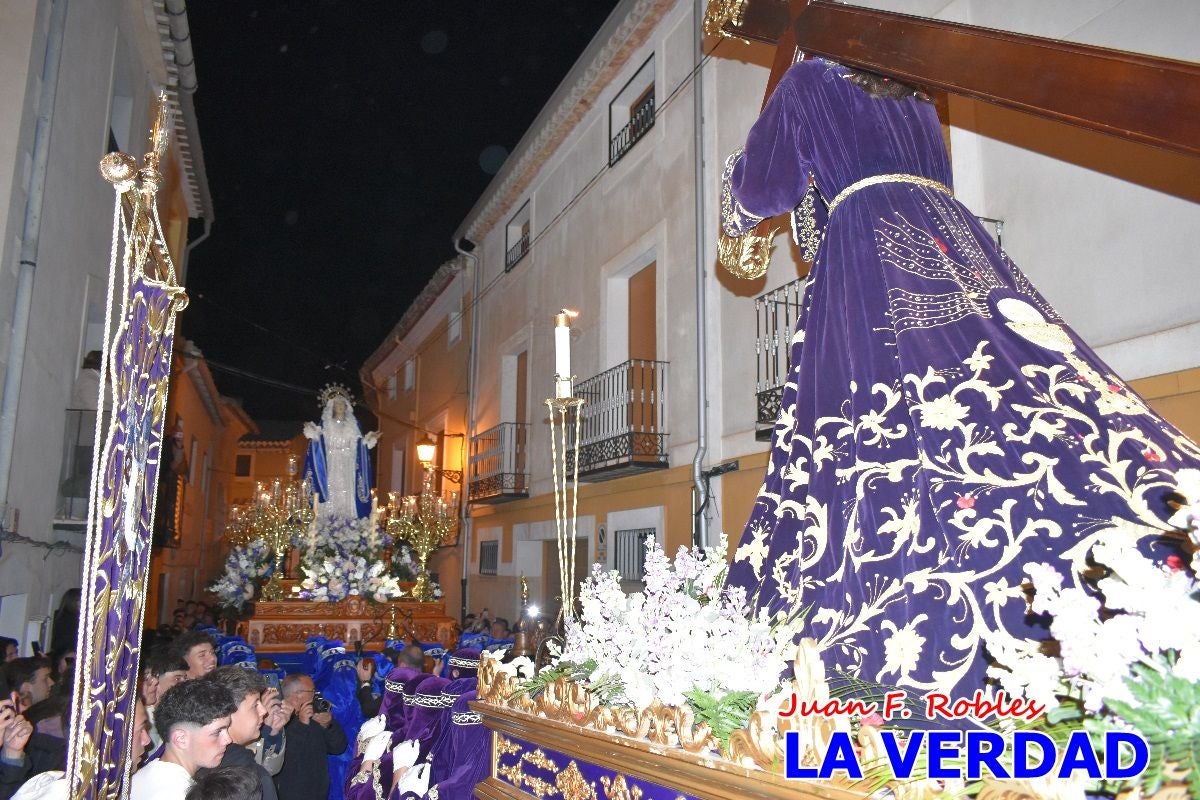 «Noche azul y de encuentros» para celebrar el Viernes de Dolores en Caravaca de la Cruz