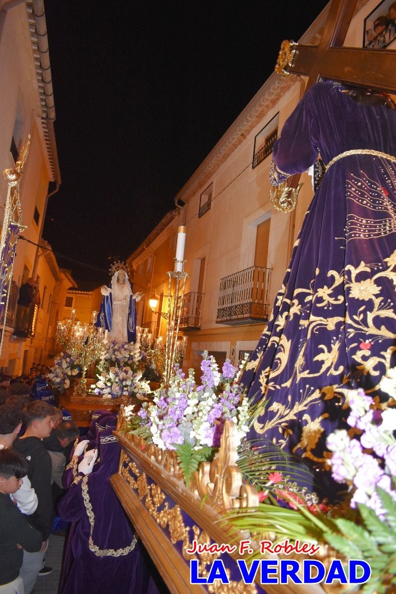 «Noche azul y de encuentros» para celebrar el Viernes de Dolores en Caravaca de la Cruz