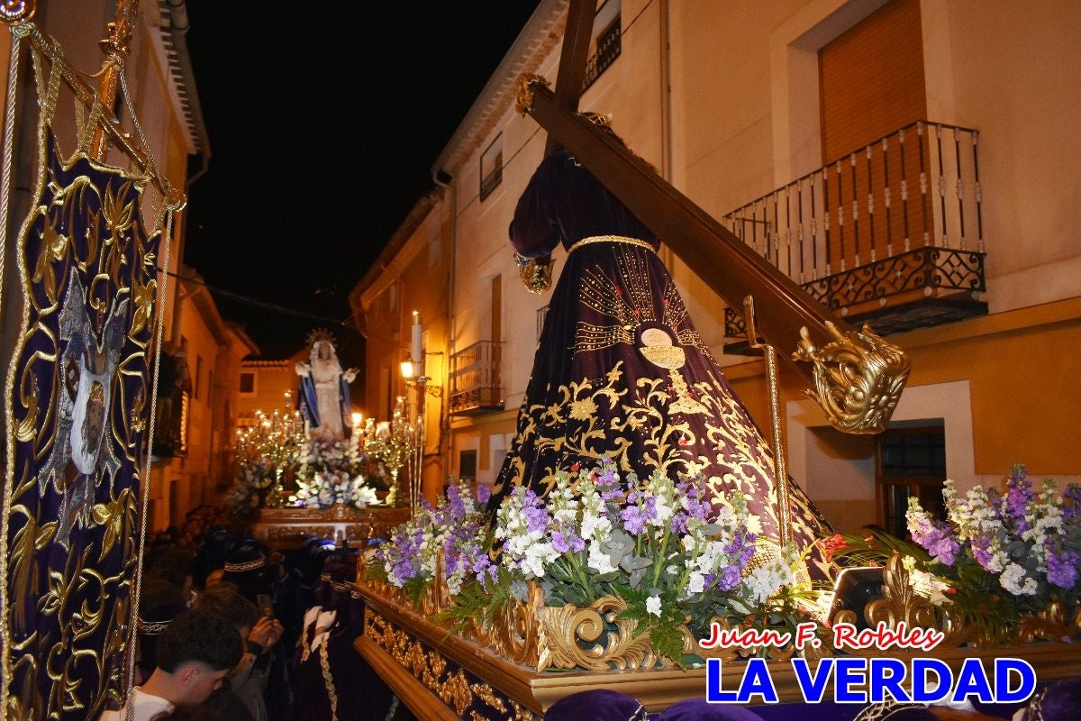 «Noche azul y de encuentros» para celebrar el Viernes de Dolores en Caravaca de la Cruz