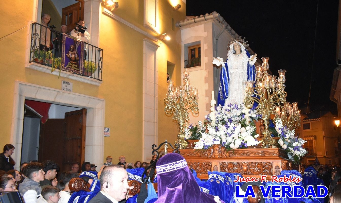 «Noche azul y de encuentros» para celebrar el Viernes de Dolores en Caravaca de la Cruz