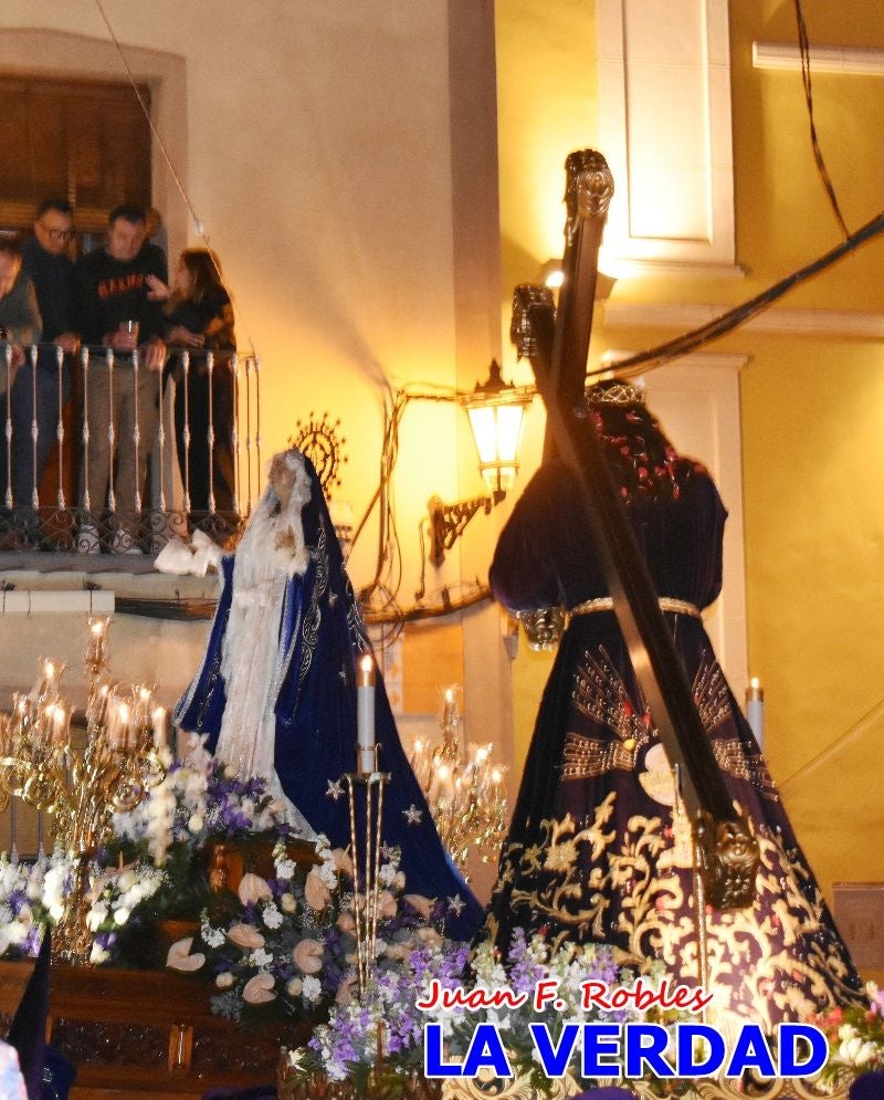 «Noche azul y de encuentros» para celebrar el Viernes de Dolores en Caravaca de la Cruz