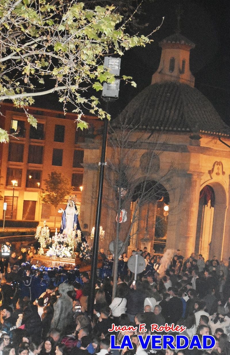 «Noche azul y de encuentros» para celebrar el Viernes de Dolores en Caravaca de la Cruz