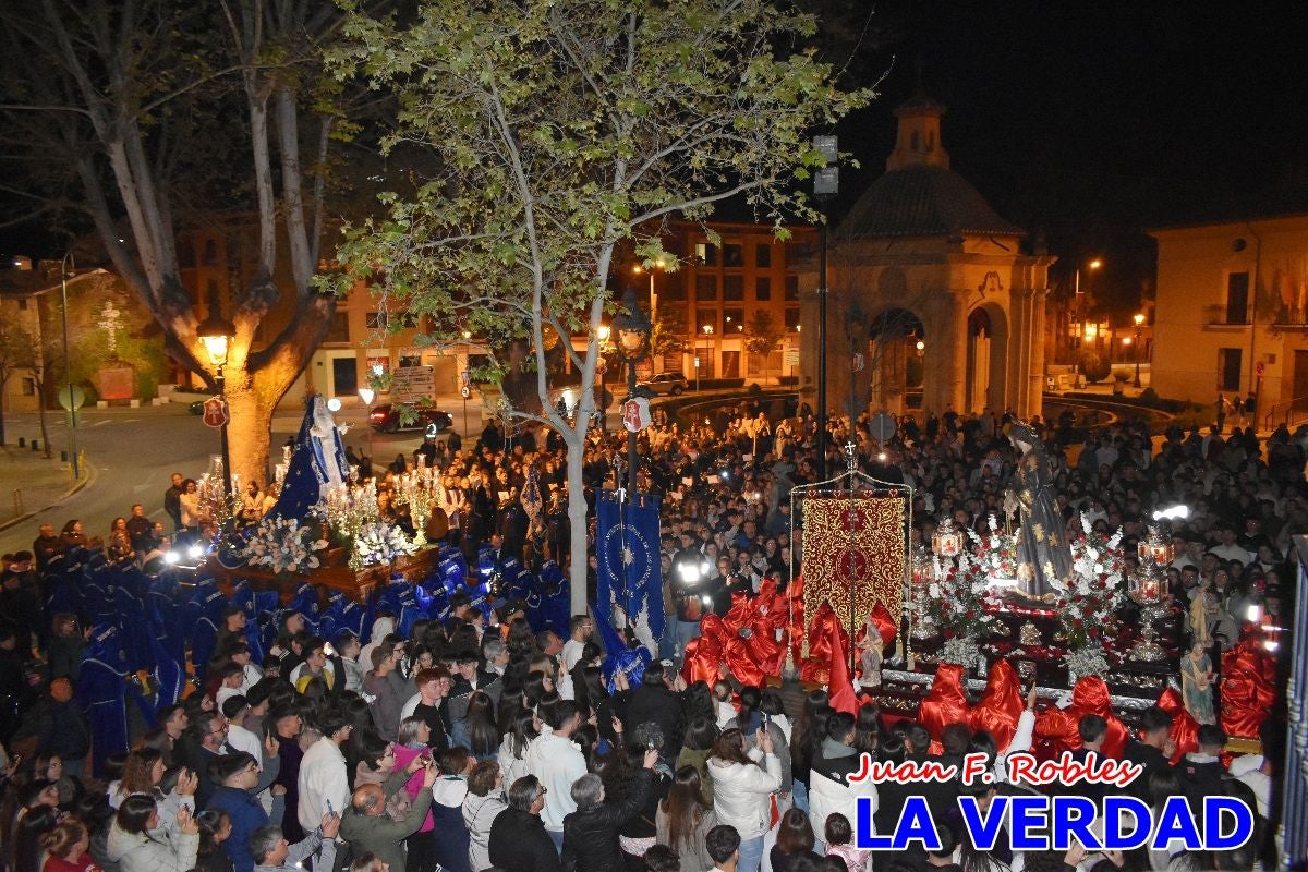 «Noche azul y de encuentros» para celebrar el Viernes de Dolores en Caravaca de la Cruz
