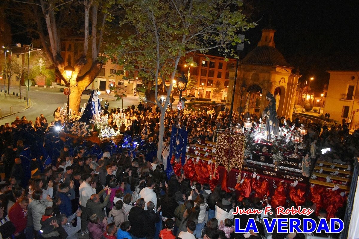 «Noche azul y de encuentros» para celebrar el Viernes de Dolores en Caravaca de la Cruz