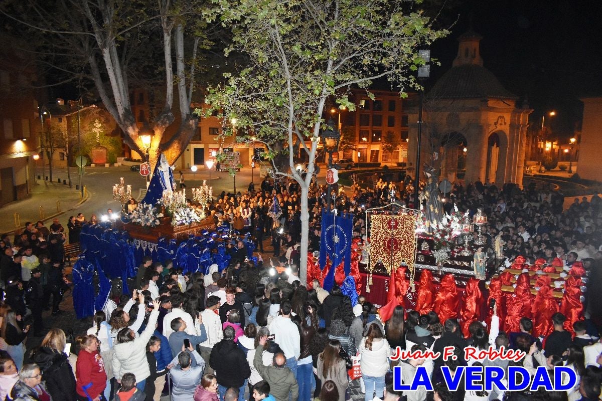 «Noche azul y de encuentros» para celebrar el Viernes de Dolores en Caravaca de la Cruz