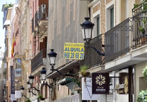 Una vivienda en alquiler en la Región de Murcia, en una imagen de archivo.