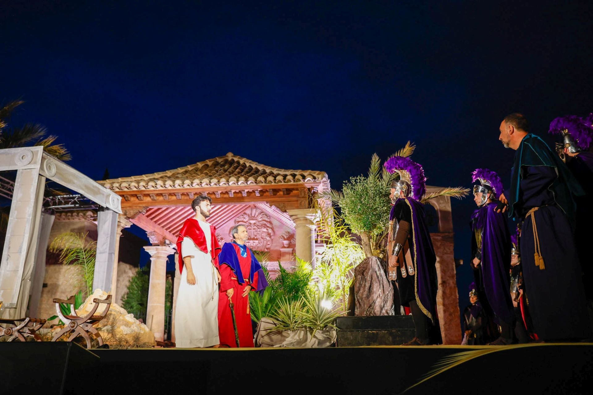 Las imágenes del vía crucis viviente de Lorca