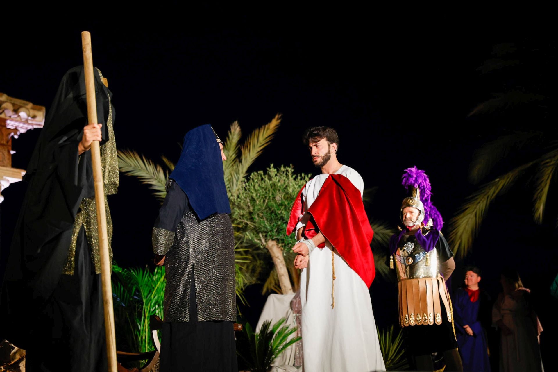 Las imágenes del vía crucis viviente de Lorca