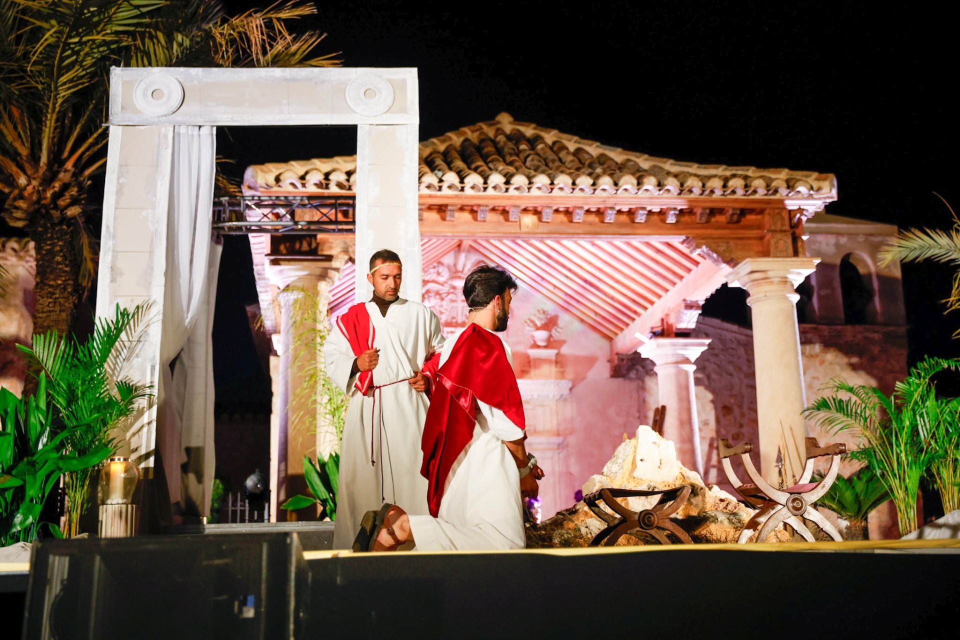 Las imágenes del vía crucis viviente de Lorca
